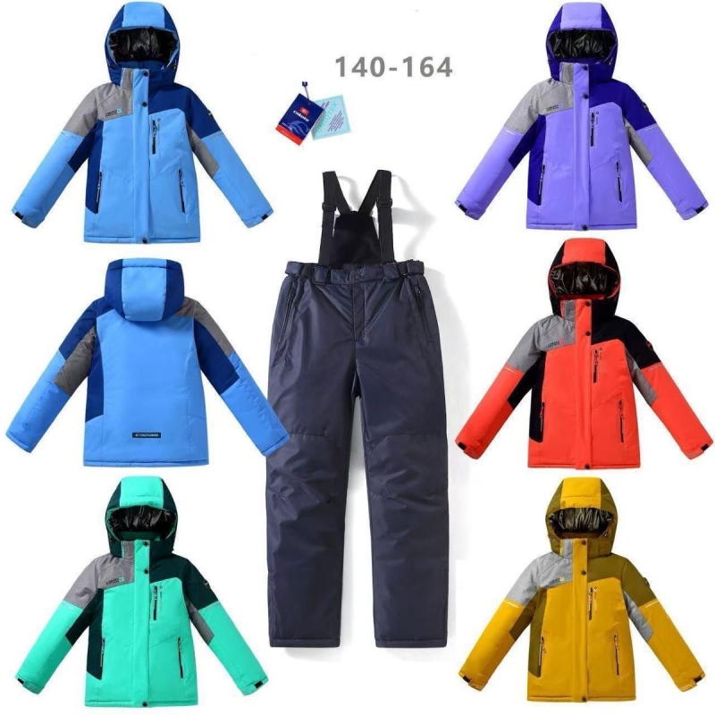 Детские комбинезоны с мехом оптом. Размеры 122-164